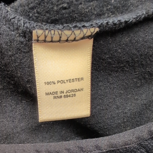 G.H. Bass & Co Men’s M Black Full Zip Fleece Vest Sleeveless Jacket Outdoor - Picture 4 of 5